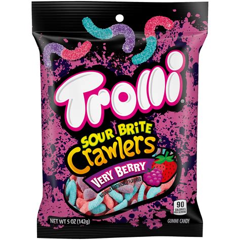 Trolli Sour Brite Candy Crawlers Gummi Worms –。